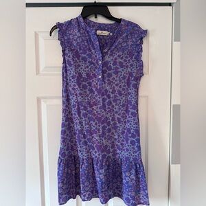 Vineyard Vines Purple Ruffled Sundress